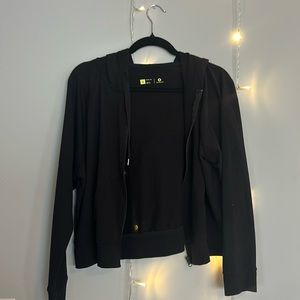 Black Athletic Target Brand Zip Up Black Hoodie